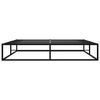 vidaXL Bed Frame without Mattress Black Metal 180x200 cm Super King