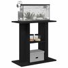 vidaXL Aquarium Stand Black Oak 60x30x60 cm Engineered Wood