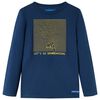 vidaXL Kids' T-shirt with Long Sleeves Navy Blue 92