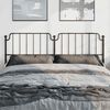 vidaXL Metal Replace Headboard Black 193 cm