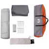 vidaXL Instant Tent ALTA Grey and Orange 458 x 458 x 230 cm Steel