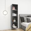vidaXL Wall Cabinet Grey 37x37x37 cm Engineered Wood