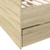 vidaXL Daybed with Drawers without Mattress Sonoma Oak 100x200 cm