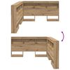 vidaXL Storage Headboard with Shelf Artisan Oak 160 cm Engineered Wood