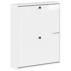 vidaXL Wall-Mounted Shoe Cabinet ALKMAAR 71 x 17 x 86 cm