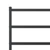 vidaXL Metal Bed Frame without Mattress with Headboard Black 120x190cm