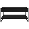 vidaXL Coffee Table Black Oak 80 x 50 x 40 cm Engineered Wood
