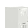 vidaXL Bedside Cabinets 2 pcs White 34.5x39x62 cm Steel