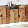 vidaXL Dishwasher Panel Porto Old Wood 45x1,5x57 cm Engineered Wood