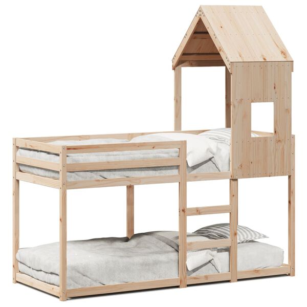 vidaXL Bunk Bed without Mattress 80x200 cm Solid Wood Pine