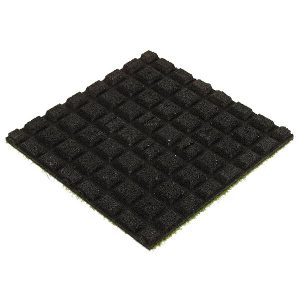 vidaXL Artificial Grass Tiles 4 pcs 50x50x2.5 cm Rubber