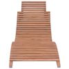 vidaXL Folding Sun Loungers 2 pcs Solid Teak Wood