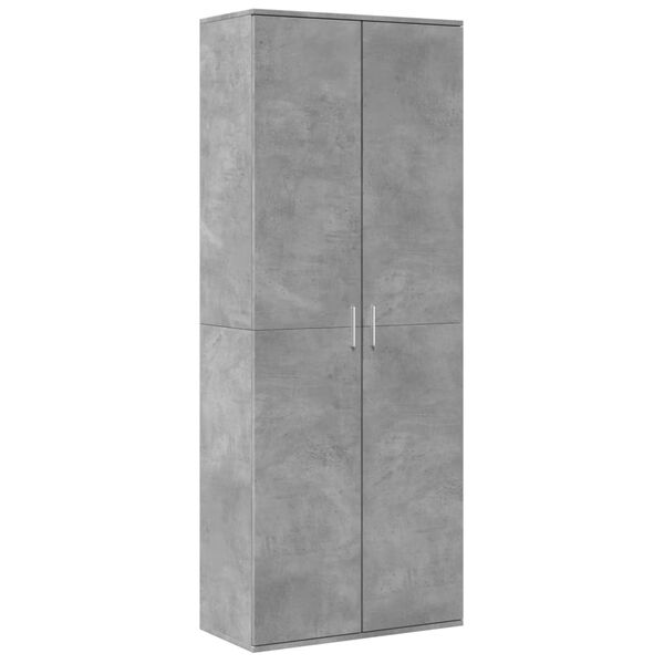 vidaXL Highboard Concrete Grey 70x35x180 cm Engineered Wood