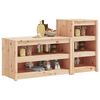 vidaXL Outdoor Kitchen Cabinets MEPPEL 2 pcs Solid Wood Pine