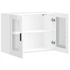 vidaXL Kitchen Wall Cabinet with Glass Door Porto High Gloss White
