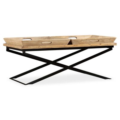 vidaXL Coffee Table Solid Mango Wood 110x55x42 cm