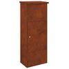 vidaXL Parcel Drop Box Rusty 44.5 x 29 x 110.5 cm Weathering Steel