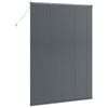 vidaXL Window Blind with Curtains Manual Dark grey Aluminium