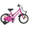 vidaXL Kids Bike 14 Inches for 3-5 Years Old Pink and Black