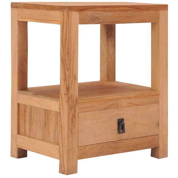 vidaXL bedside Cabinet 40x30x50 cm Solid Teak Wood