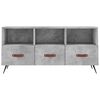 vidaXL TV Cabinet Concrete Grey 102x36x50 cm Engineered Wood