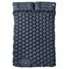 vidaXL Self Inflating Camping Mattress with Pillows 2-Person Grey