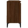 vidaXL Bathroom Cabinet Brown Oak 65x33x60 cm Engineered Wood