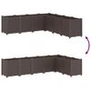 vidaXL Garden Planter Brown 160x160x53 cm PP