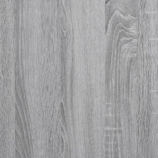vidaXL Vitrine Cabinet Grey Sonoma 100x15x58 cm Engineered Wood