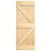 vidaXL Sliding Door with Hardware Set 70x210 cm Solid Wood Pine