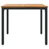 vidaXL Outdoor Tables Natural and black 90 x 90 x 75 cm