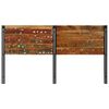 vidaXL Headboard 180 cm Solid Wood Reclaimed and Iron
