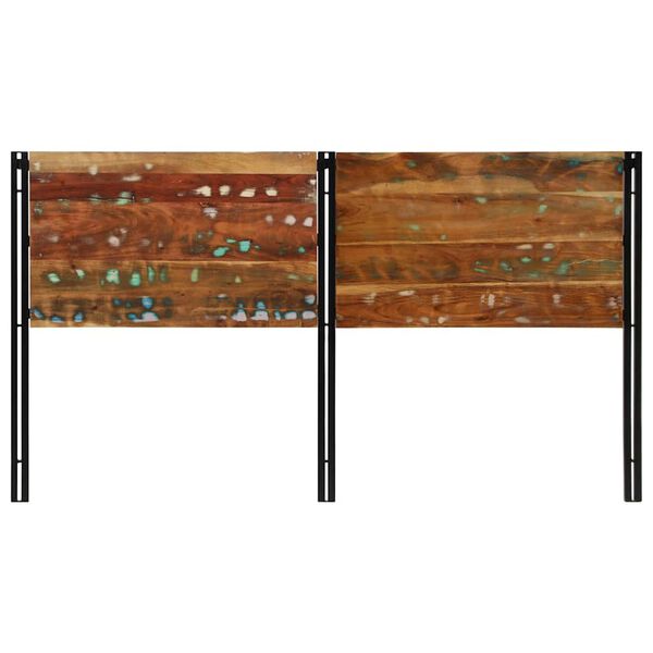vidaXL Headboard 180 cm Solid Wood Reclaimed and Iron