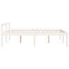 vidaXL Senior Bed without Mattress White 120x200cm Solid Wood Pine