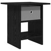 vidaXL Bedside Table Black Oak 41 x 40 x 45 cm Engineered Wood