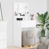 vidaXL Bedroom Dressing Tables High Gloss White 80 x 39.6 x 135 cm