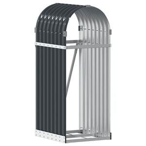 vidaXL Log Holder Anthracite 40x45x100 cm Galvanised Steel