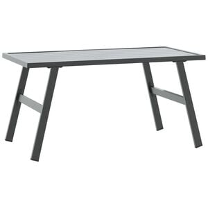 vidaXL Garden Coffee Table Black 90x45x35 cm Powder-coated Steel