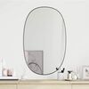 vidaXL Wall Mirror Black 80x50 cm