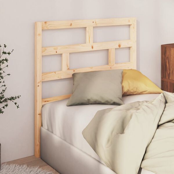 vidaXL Bed Headboard 106x4x100 cm Solid Wood Pine