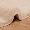 vidaXL Faux Rabbit Fur Rug Olite Taupe &Oslash; 120 cm Polyester