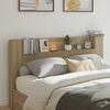 vidaXL Headboard Cabinet with LED Sonoma 180 x 16.5 x 103.5 cm