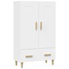 vidaXL Highboard White 70x31x115 cm Engineered Wood