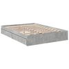 vidaXL Bed Frame with Drawers without Mattress Concrete Grey 140x200 cm