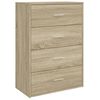 vidaXL Sideboards 2 pcs Sonoma Oak 60x31x84 cm Engineered Wood