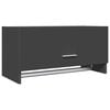 vidaXL Wardrobe Grey 70x32.5x35 cm Engineered Wood