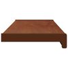 vidaXL Window Sill Brown Wood 80 x 25 x 4.5 cm PVC