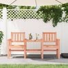 vidaXL Garden Bench with Table 2-Seater Solid Wood Douglas