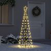 vidaXL LED Christmas Tree with 390 LEDs Warm White 250 cm Iron