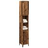 vidaXL Bathroom Cabinet Old Wood 30x30x190 cm Engineered Wood